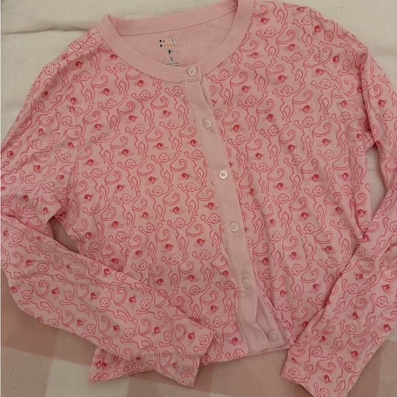 Roller Rabbit Pink Monkey Pajama Set - Picture 7 of 9